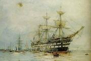 unknow artist Seascape, boats, ships and warships. 121 Sweden oil painting reproduction